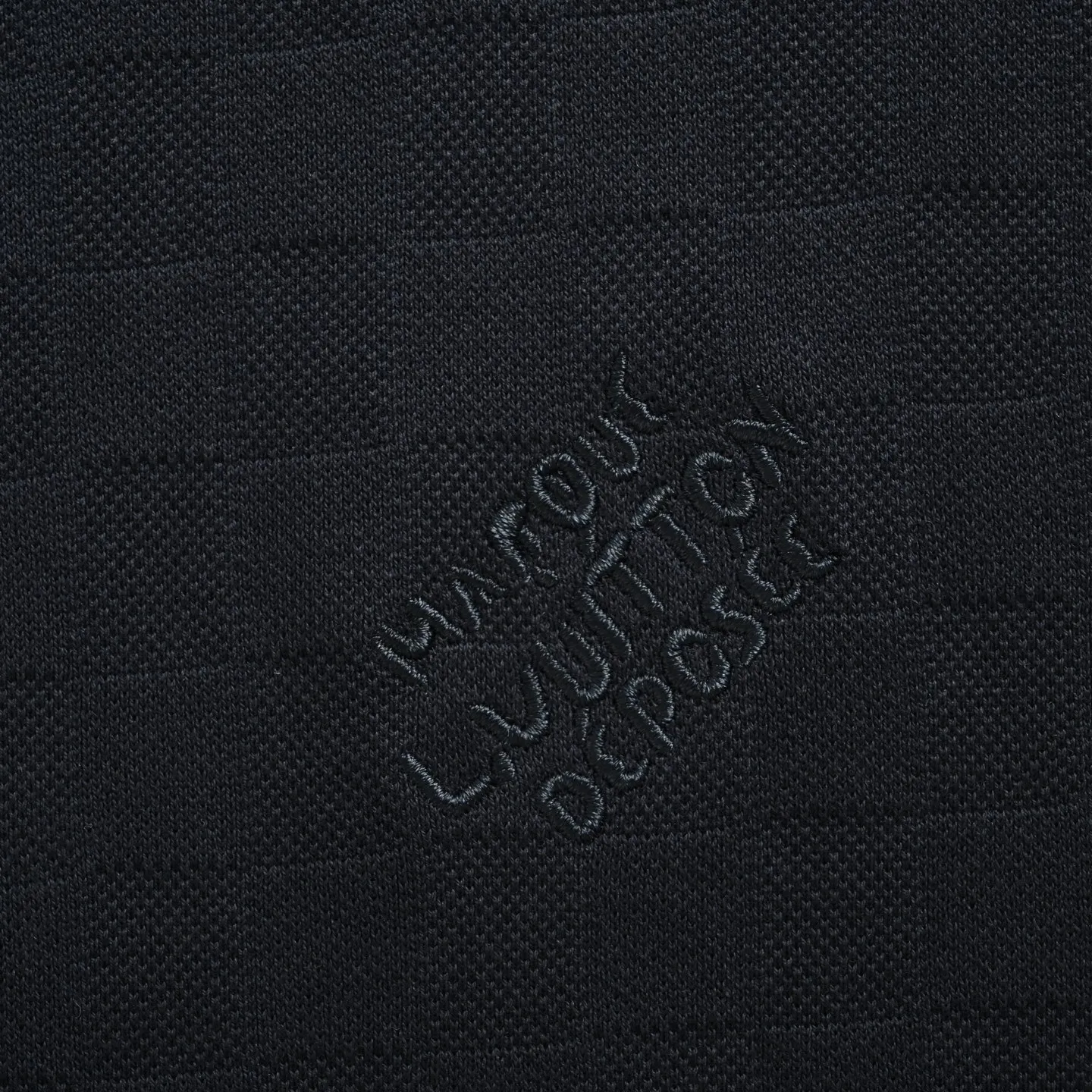 Louis Vuitton/Louis Vuitton 24ss pique checkerboard embroidered short sleeves